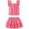 The Children’s Place baby-girls And Toddler Tank Top and Skort 2 Piece Outfit Set(In the Pink)