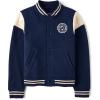 The Children’s Place boys Bomber Varsity Jacket(Tidal)
