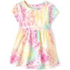 The Children’s Place,and Toddler Girls Short Sleeve Fashion Dress(Cosmos)