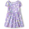 The Children’s Place,and Toddler Girls Short Sleeve Fashion Dress(Easter Bunny Babydoll)