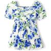 The Children’s Place,and Toddler Short Sleeve Dressy Dress(Renew Blue Floral)