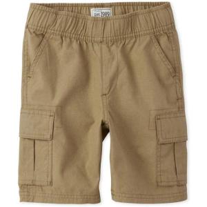 The Children’s Place Baby Boys’ and Toddler Pull on Cargo Shorts(Flax Single)