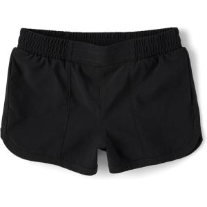 The Children’s Place Baby Girls’ and Toddler Active Quick Dry Lined Shorts(Black)