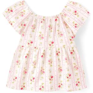 The Children’s Place Baby-Girls and Toddler Short Sleeve Flutter Shirt(Simply White)