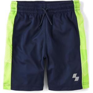 The Children’s Place Boys’ Performance Basketball Shorts(Navy Print)