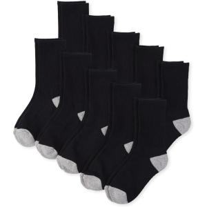 The Children’s Place Boys’ Socks 3-Pack(Black 10-pack)