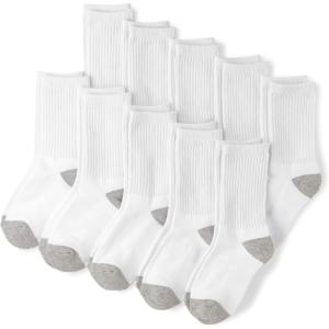 The Children’s Place Boys’ Socks 3-Pack(White 10-pack)