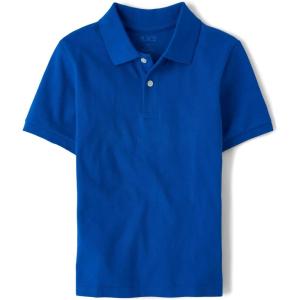 The Children’s Place Boys’ Uniform Short Sleeve Pique Polo(Blue)