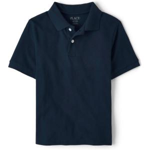The Children’s Place Boys’ Uniform Short Sleeve Pique Polo(Nautico)