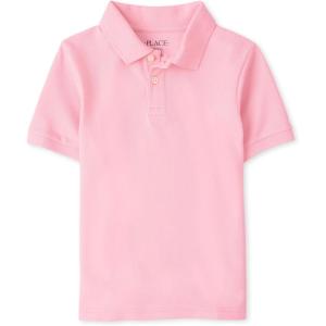 The Children’s Place Boys’ Uniform Short Sleeve Pique Polo(Rose Pottery)