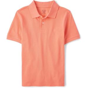 The Children’s Place Boys’ Uniform Short Sleeve Pique Polo(Summer Dawn)