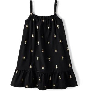 The Children’s Place Girls’ Short Sleeve Dressy Dress(Black)
