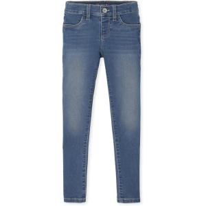 The Children’s Place Girls Stretch Denim Jeggings(Reflective Blue Wash Single)