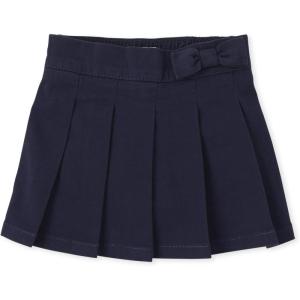 The Children’s Place Toddler Girls’ Uniform Bow Pleated Skort(Tidal Single)