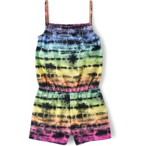 The Children’s Place baby-girls And Toddler Casual Sleeveless Shorts Romper(Black Multicolor)