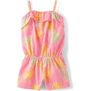The Children’s Place baby-girls And Toddler Casual Sleeveless Shorts Romper(Bright Pink Pineapple)