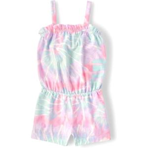 The Children’s Place baby-girls And Toddler Casual Sleeveless Shorts Romper(Pink Blue)