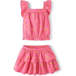 The Children’s Place baby-girls And Toddler Tank Top and Skort 2 Piece Outfit Set(In the Pink)
