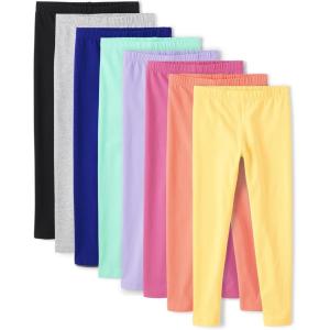 The Children’s Place girls Leggings 8 Pack(French Rose Multi Color)