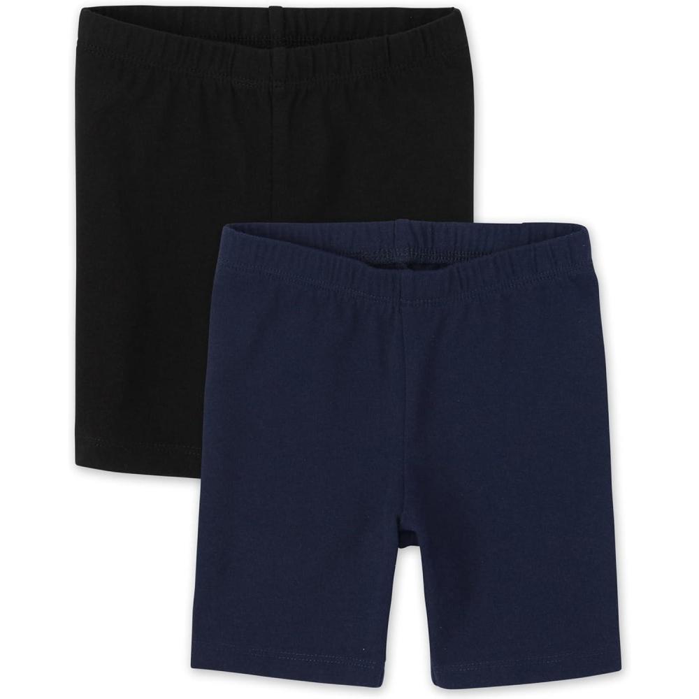 imageThe Childrens Place babygirls And Toddler Mix and Match Bike ShortsBlackTidal 2 Pack