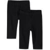 The Children’s Place Baby Girls’ Capri Leggings 2 Pack(Black/Black)
