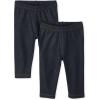 The Children’s Place Baby Girls’ Capri Leggings 2 Pack(Indigo/Indigo 2-pack)