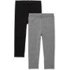 The Children’s Place Baby-Girls and Toddler Leggings 2-Pack(Black/Heather Grey 2-pack)