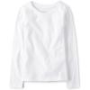 The Children’s Place Girls’ Basic Short Sleeve Layering Tee(White Single)