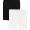 The Children’s Place baby-girls And Toddler Mix and Match Bike Shorts(Black/White 2 Pack)