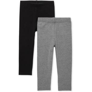 The Children’s Place Baby-Girls and Toddler Leggings 2-Pack(Black/ Hound Gray 2-pack)