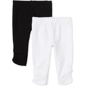 The Children’s Place Baby-Girls and Toddler Leggings 2-Pack(White/Black 2 Pack)