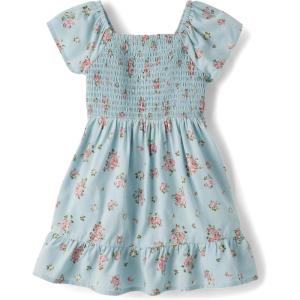 The Children’s Place Baby-Girls and Toddler Short Sleeve Casual Dresses(Dusky Blue)