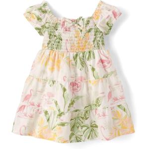 The Children’s Place Baby-Girls and Toddler Short Sleeve Casual Dresses(Simply White Floral)