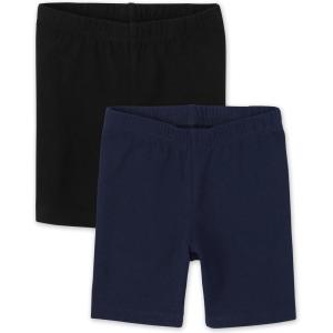 The Children’s Place baby-girls And Toddler Mix and Match Bike Shorts(Black/Tidal 2 Pack)