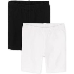 The Children’s Place baby-girls And Toddler Mix and Match Bike Shorts(Black/White 2 Pack)