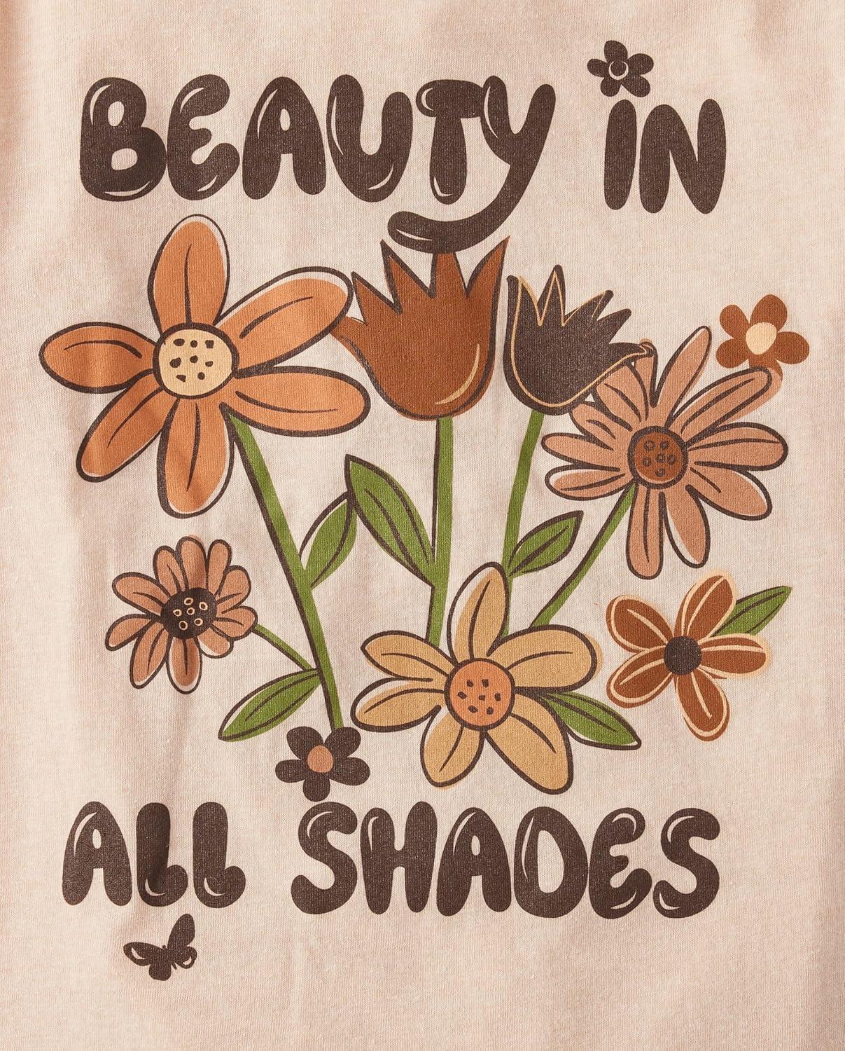 imageThe Childrens Place Girls SportsTrendsIcons Short Sleeve Graphic TShirts3 PackBeautyPositiveOptimist