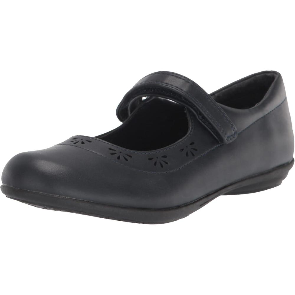 imageThe ChildrenS Place Girls Closed Toe Maryjane FlatsNavy Flower