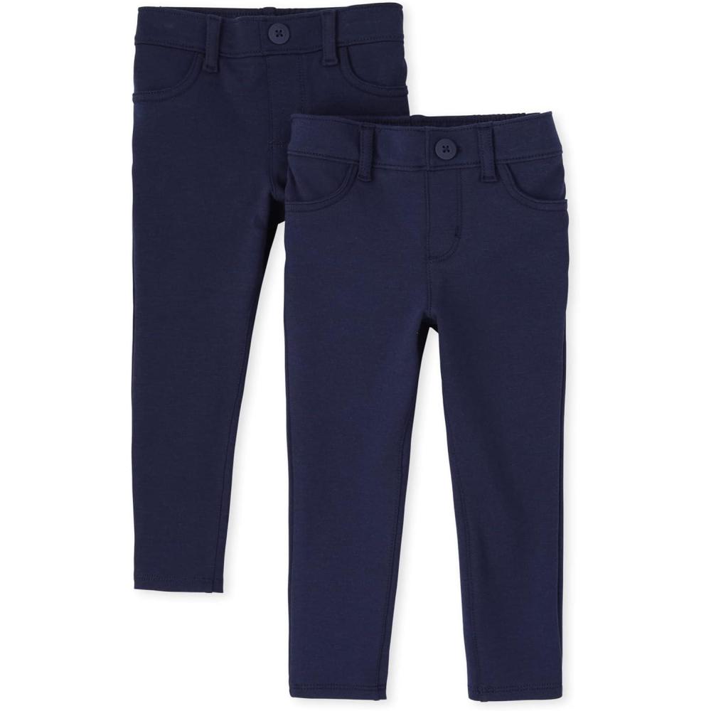 imageThe Childrens Place BabyGirls And Toddler Girls Ponte Knit Pull On JeggingsTidal 2pack