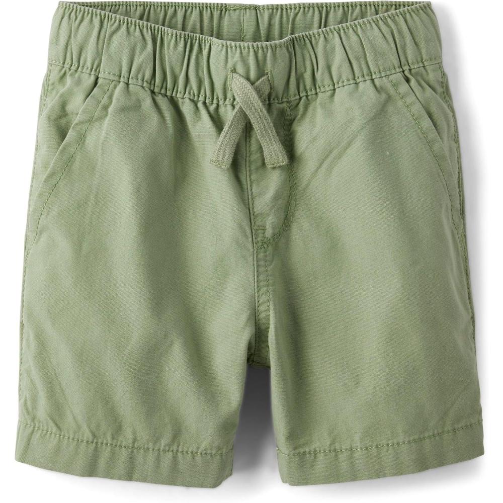 imageThe Childrens Place Boys Uniform Pull on Cargo ShortsMisty Glen