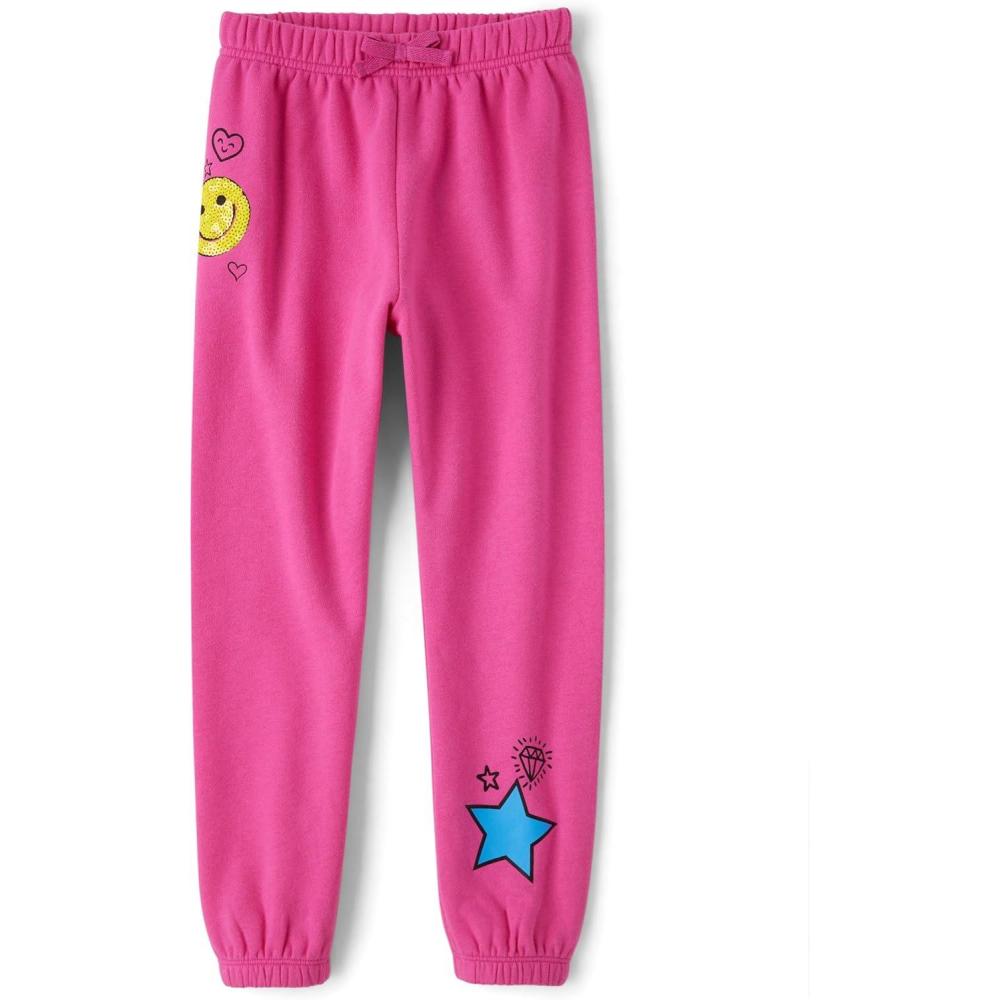 imageThe Childrens Place Girls Active Fleece Jogger PantsFall Fuschia