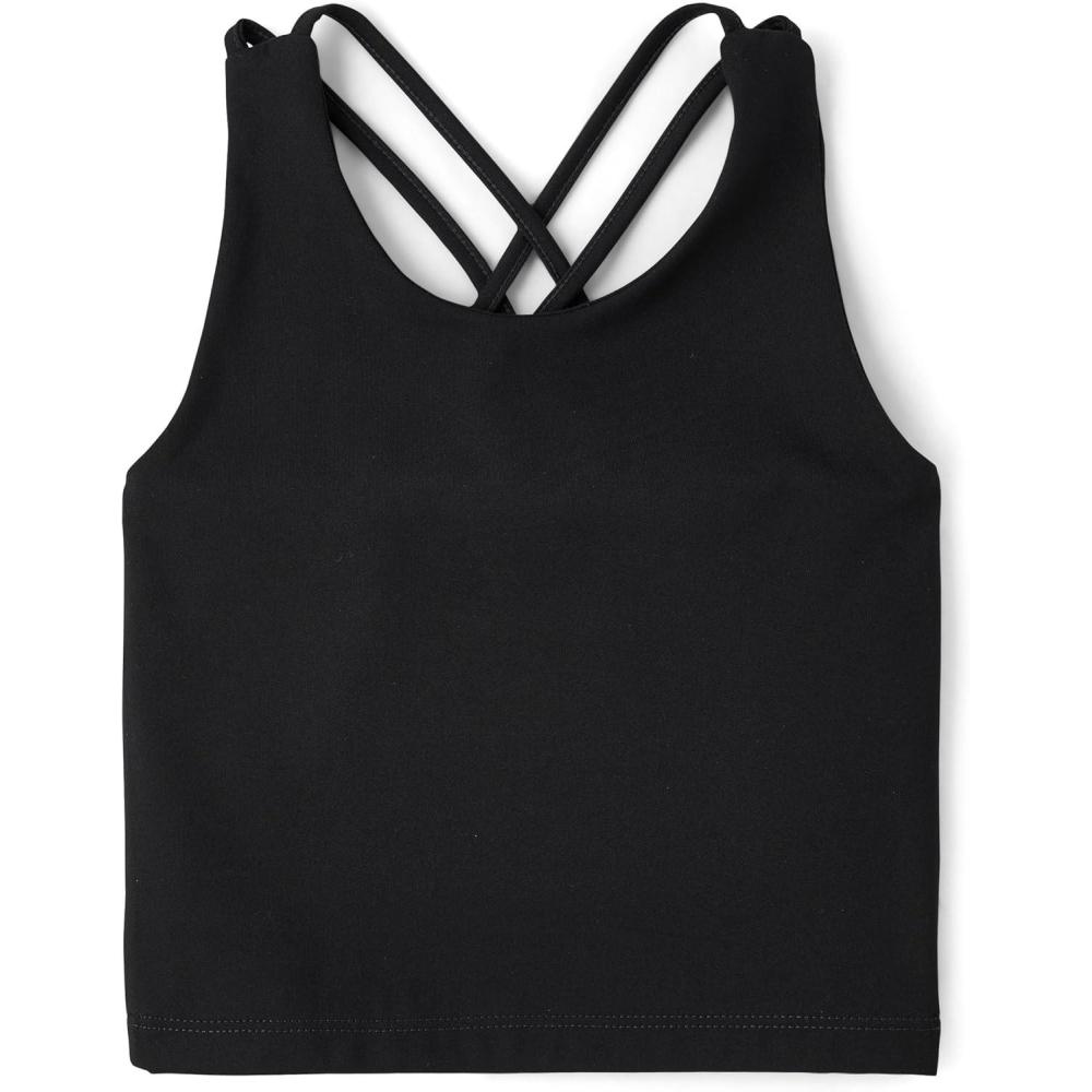 imageThe Childrens Place Girls Atheletic Sleeveless Tank TopsBlack