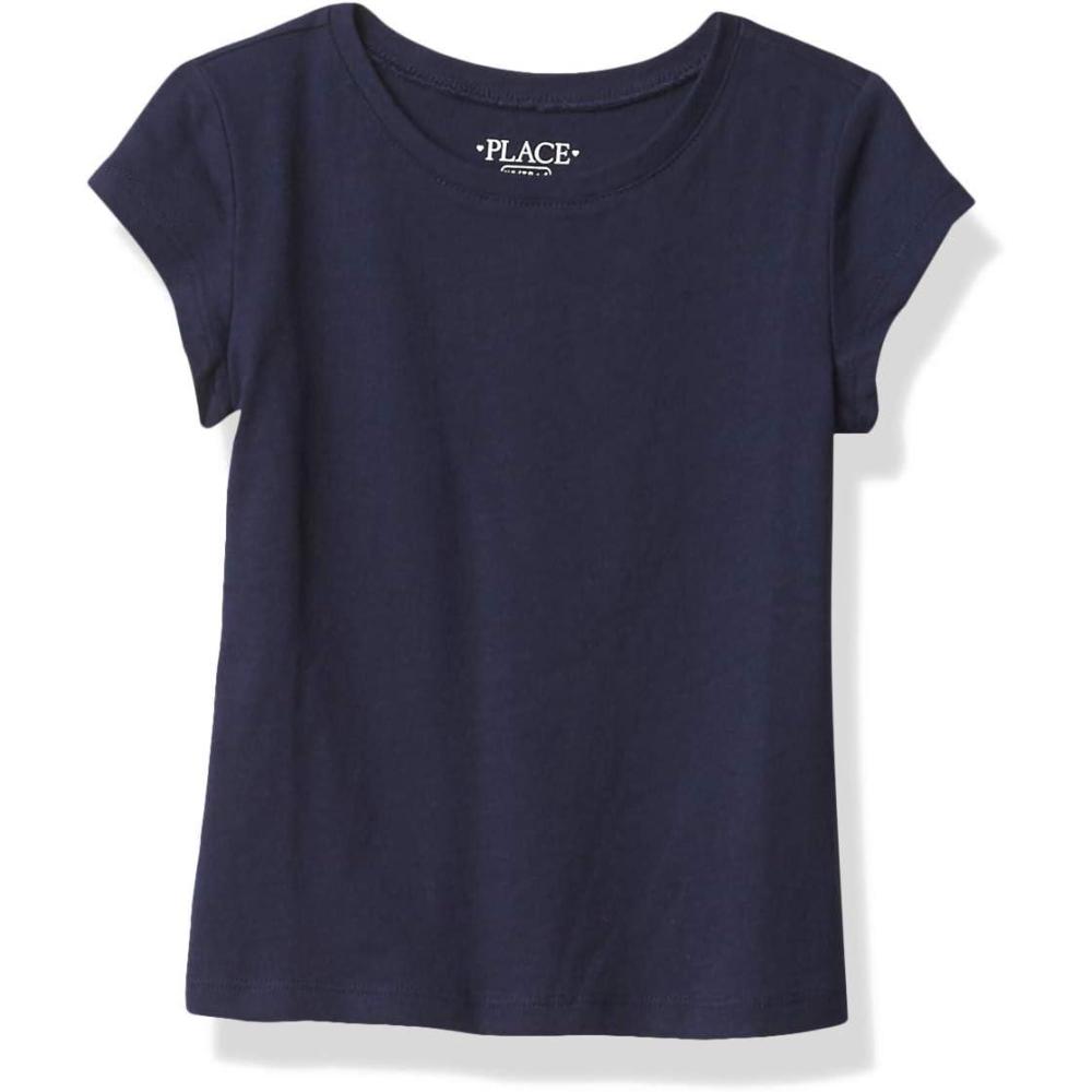 imageThe Childrens Place Girls Basic Short Sleeve Layering TeeTidal