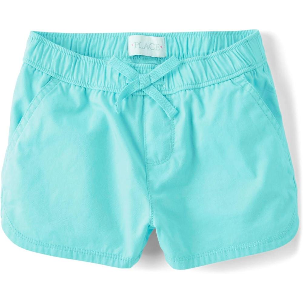 imageThe Childrens Place Girls Twill Pull on ShortsSoftmarine