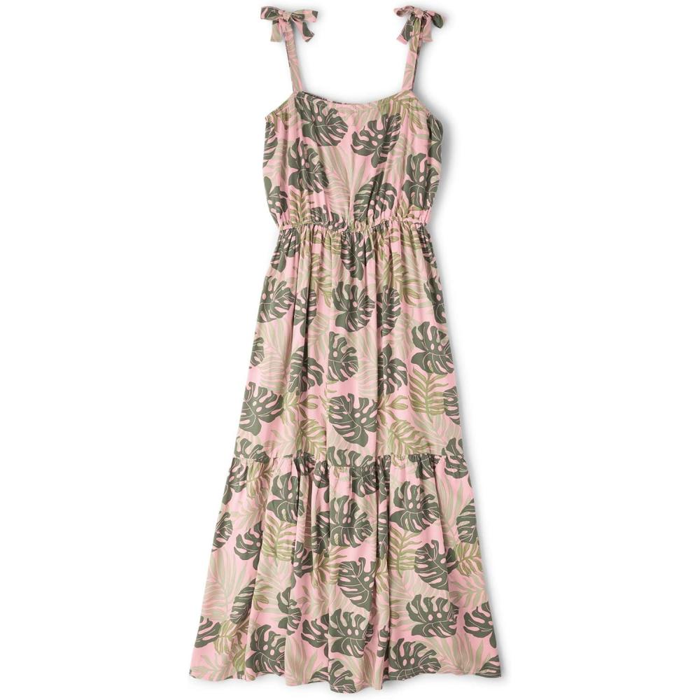 imageThe Childrens Place girls Floral Smocked Babydoll DressTropical Leaf