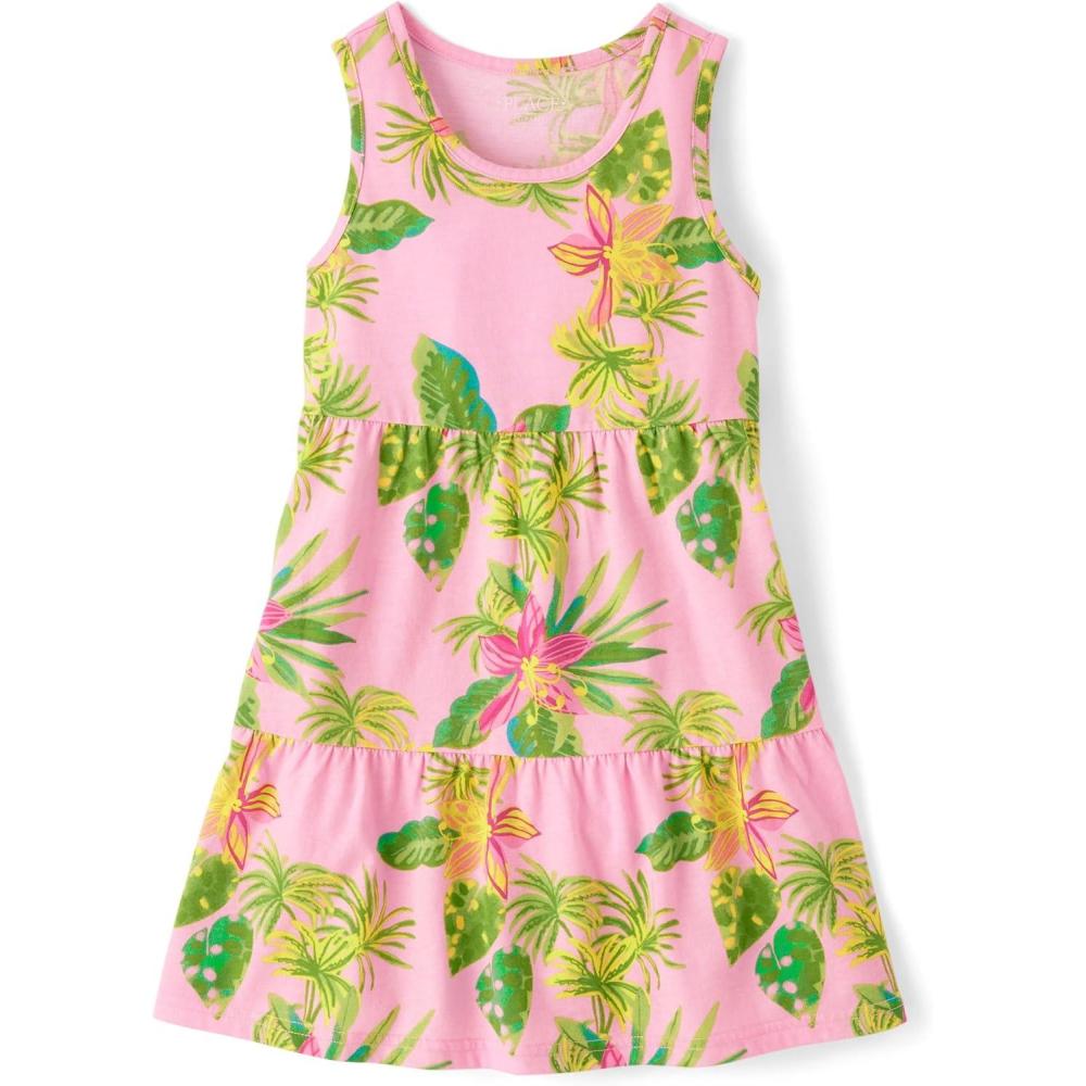 imageThe Childrens PlaceShort Sleeve Fashion DressLuau Floral