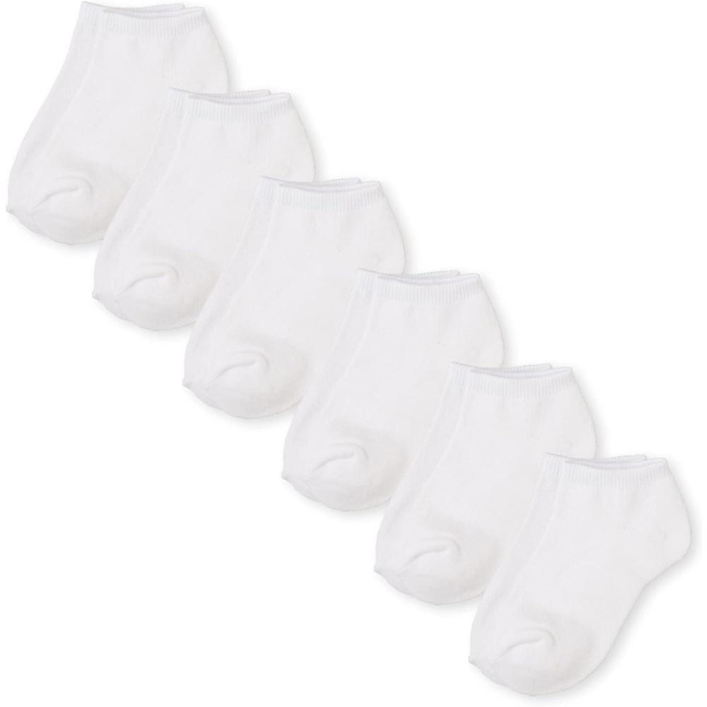 imageThe Childrens PlaceunisexchildAnkle SocksWHITE 6 PACKXLarge