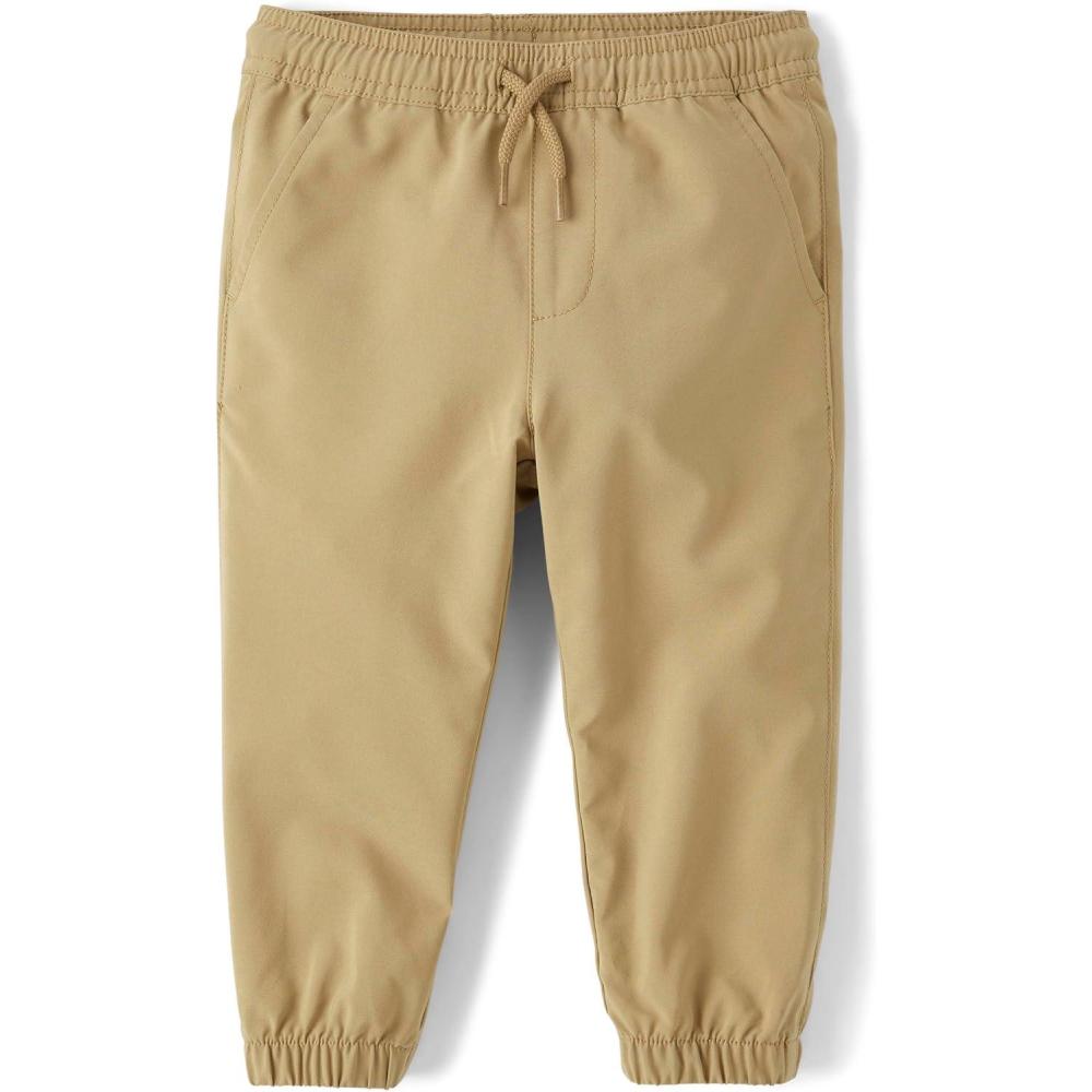 imageand Toddler Quick Dry Pull on Jogger PantsFlax