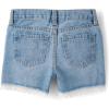 Denim Shortie Shorts(Gemini Wash Lace Hem)