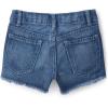 Denim Shortie Shorts(Ruby Frayed Seam)