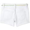 Denim Shortie Shorts(White Belted)